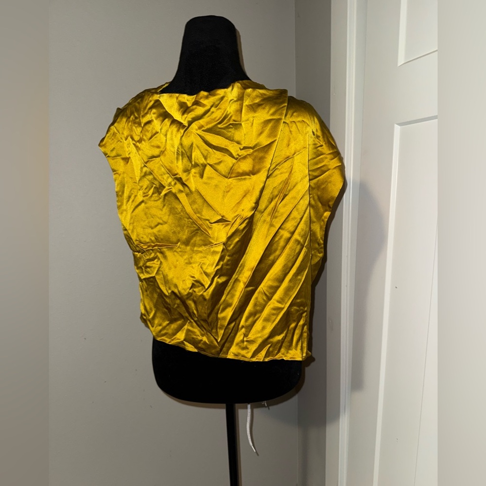 The Sei Draped Blouse in Dijon 2 - Picture 3 of 5